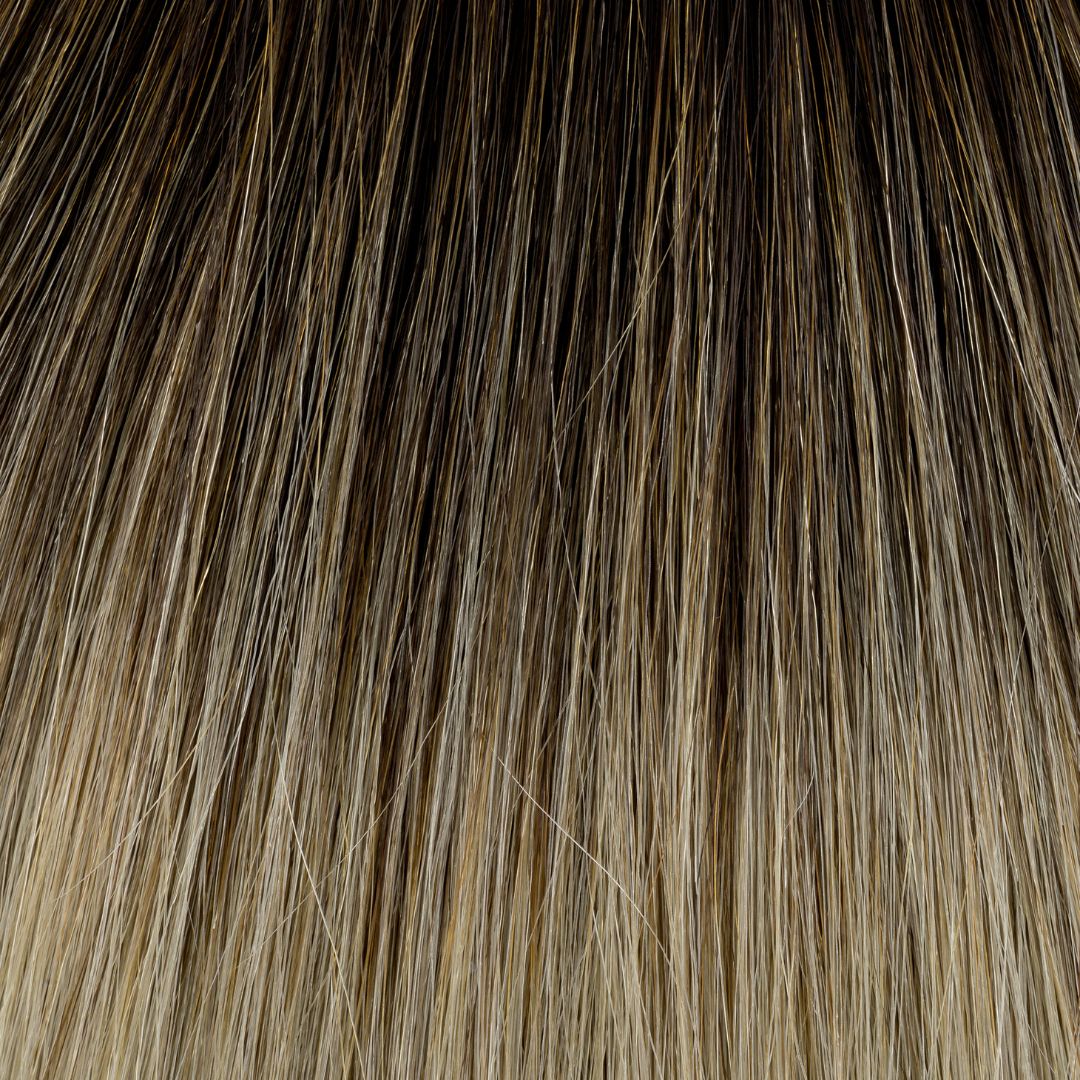 Schnitthaar Glatt Ombre T1B Grey
