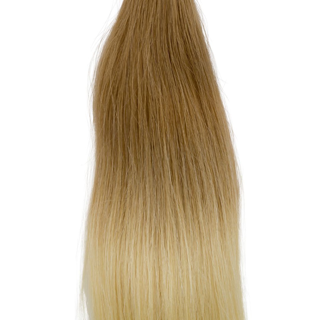 Bonding Extensions 10er Pack Glatt Ombre T18 22-Aschblond zu Helles Platin