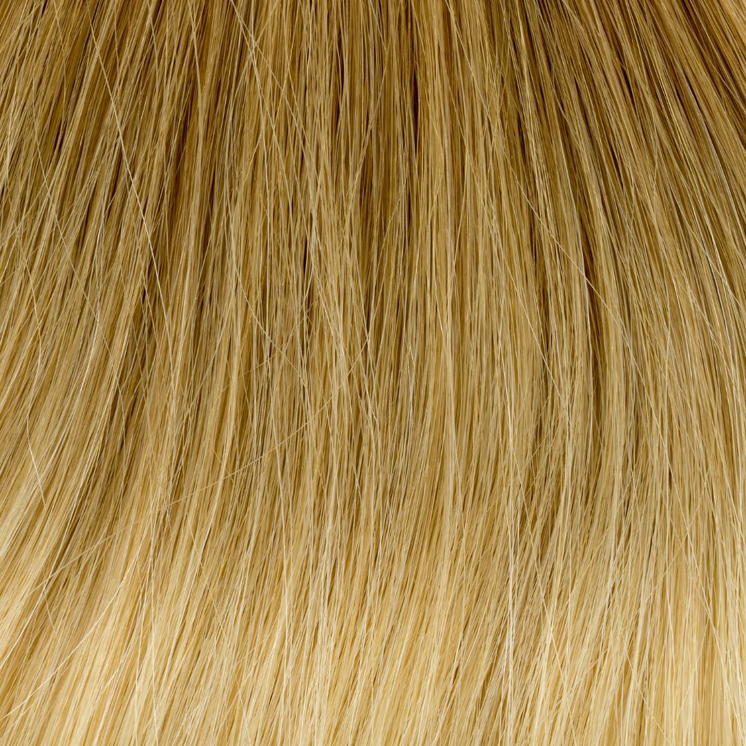 Bonding Extensions 10er Pack Glatt Ombre T18 22-Aschblond zu Helles Platin