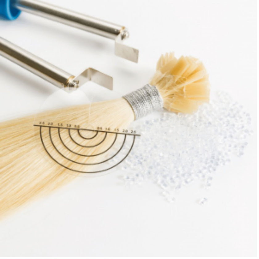Belle Extensions Schablonen, Hitzeschutz beim Anbringen der Haare