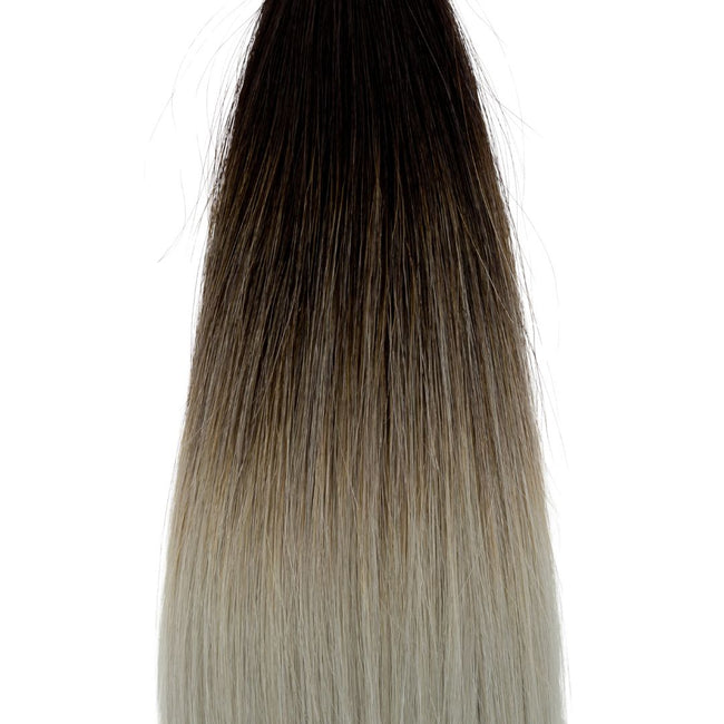Bonding Extensions 10er Pack Glatt Ombre T1B Grey-Schwarz zu Grau