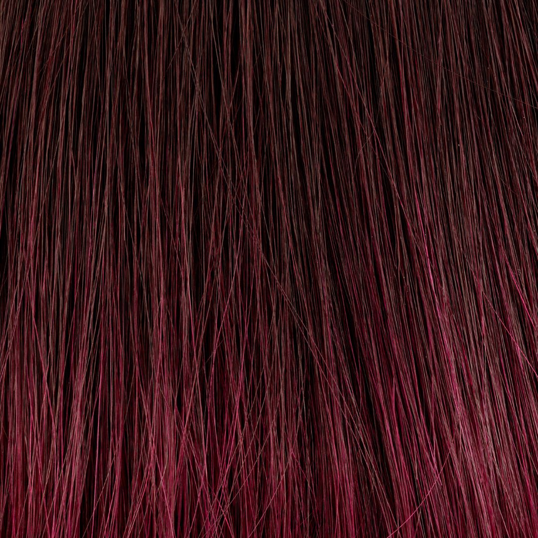 Bonding Extensions 10er Pack Glatt Ombre 1B red-Schwarz zu Rot
