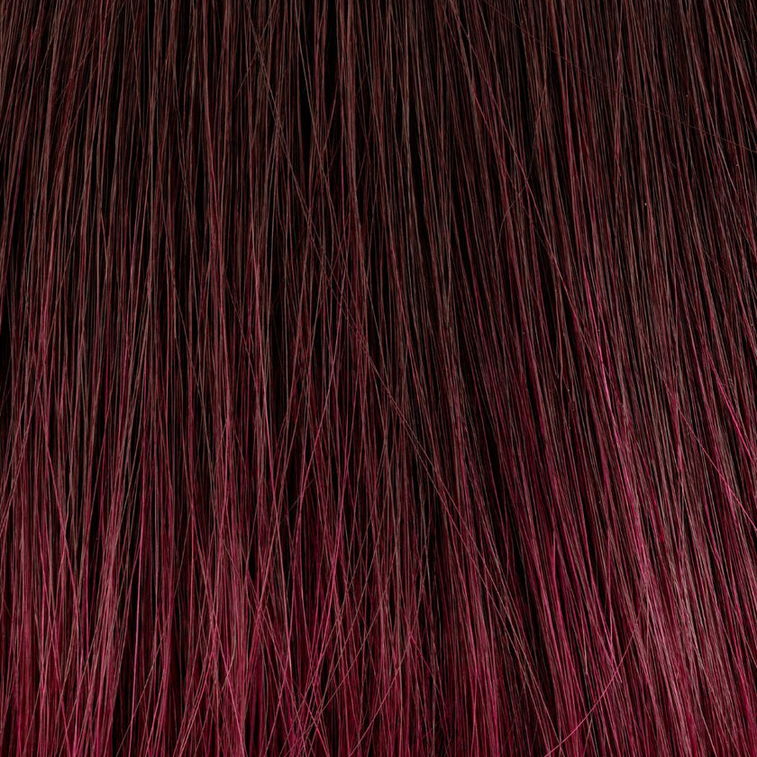 Bonding Extensions 10er Pack Glatt Ombre 1B red-Schwarz zu Rot