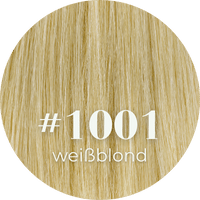 Weißblonde Extensions