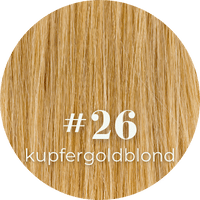 Kupfergoldblonde Extensions