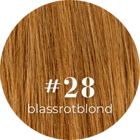 Blassrotblonde Extensions