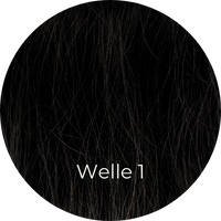 Schwarze Extensions gewellt