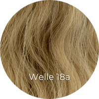 Mittelaschigblonde Extensions gewellt