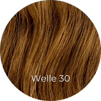 Kupferbraune Extensions gewellt