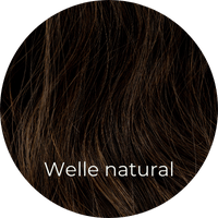 Naturbraune Extensions gewellt